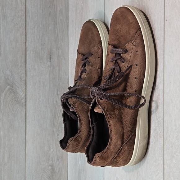 Ecco Mens Leathe Sneakers Shoes Sz 45/11-11.5 - Picture 2 of 11